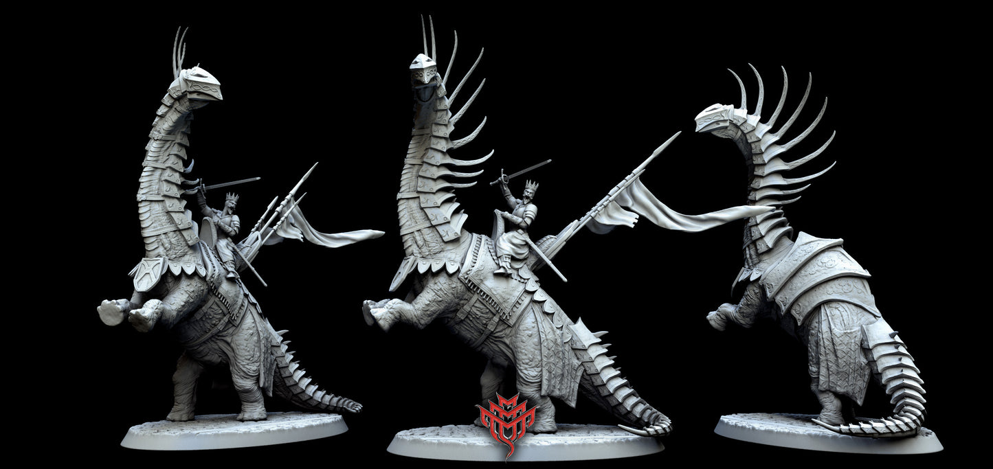 The Kings Chariot - Pose 1 - by Mini Monster Mayhem- Tabletop RPG Miniature - Roleplaying 3D Printed Fantasy Mini