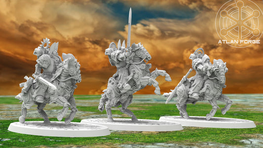 The Knights Angelic - by Atlan Forge - Tabletop RPG Miniature - Roleplaying 3D Printed Fantasy Mini