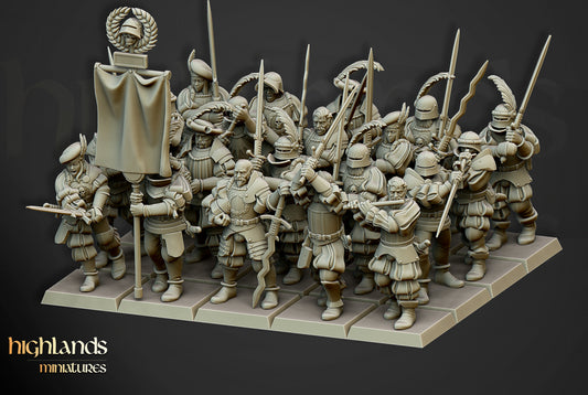 The Landsknechts of Soltau - Empire Soldiers - by Highland Miniatures- Tabletop RPG Miniature - Roleplaying 3D Printed Fantasy Mini