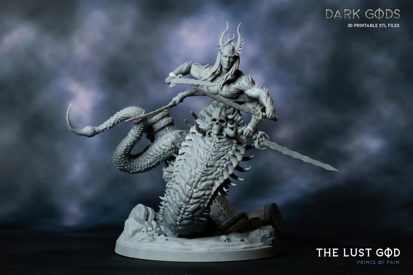 The Lust God - Belial the Lord of Sin - Prince of Pain - by Dark Gods- Tabletop RPG Miniature - Roleplaying 3D Printed Fantasy Mini