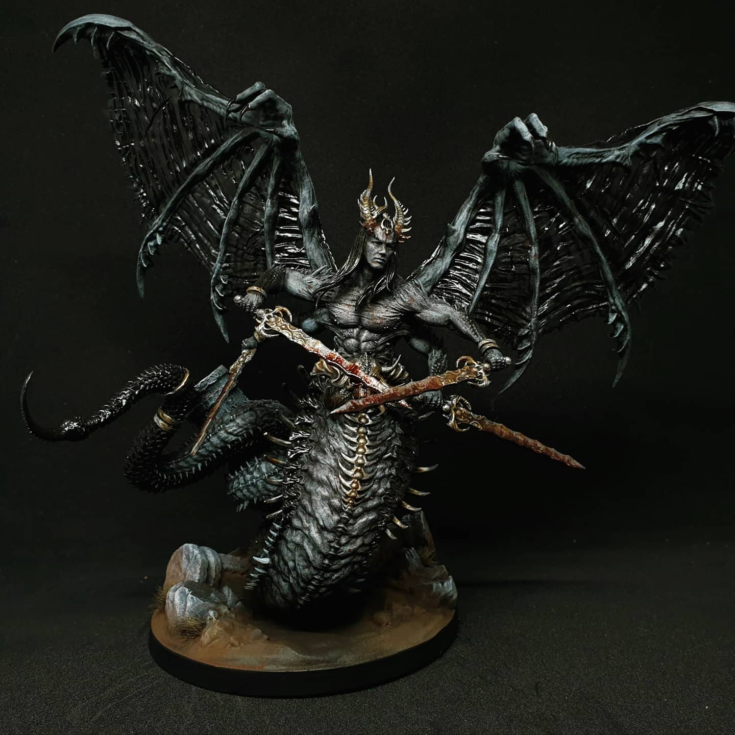 The Lust God - Belial the Lord of Sin - Prince of Pain - by Dark Gods- Tabletop RPG Miniature - Roleplaying 3D Printed Fantasy Mini