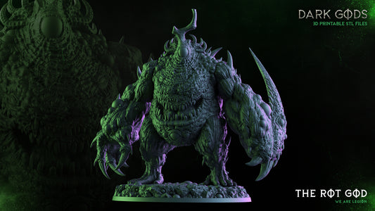 The Rot God - Demon - by Dark Gods- Tabletop RPG Miniature - Roleplaying 3D Printed Fantasy Mini