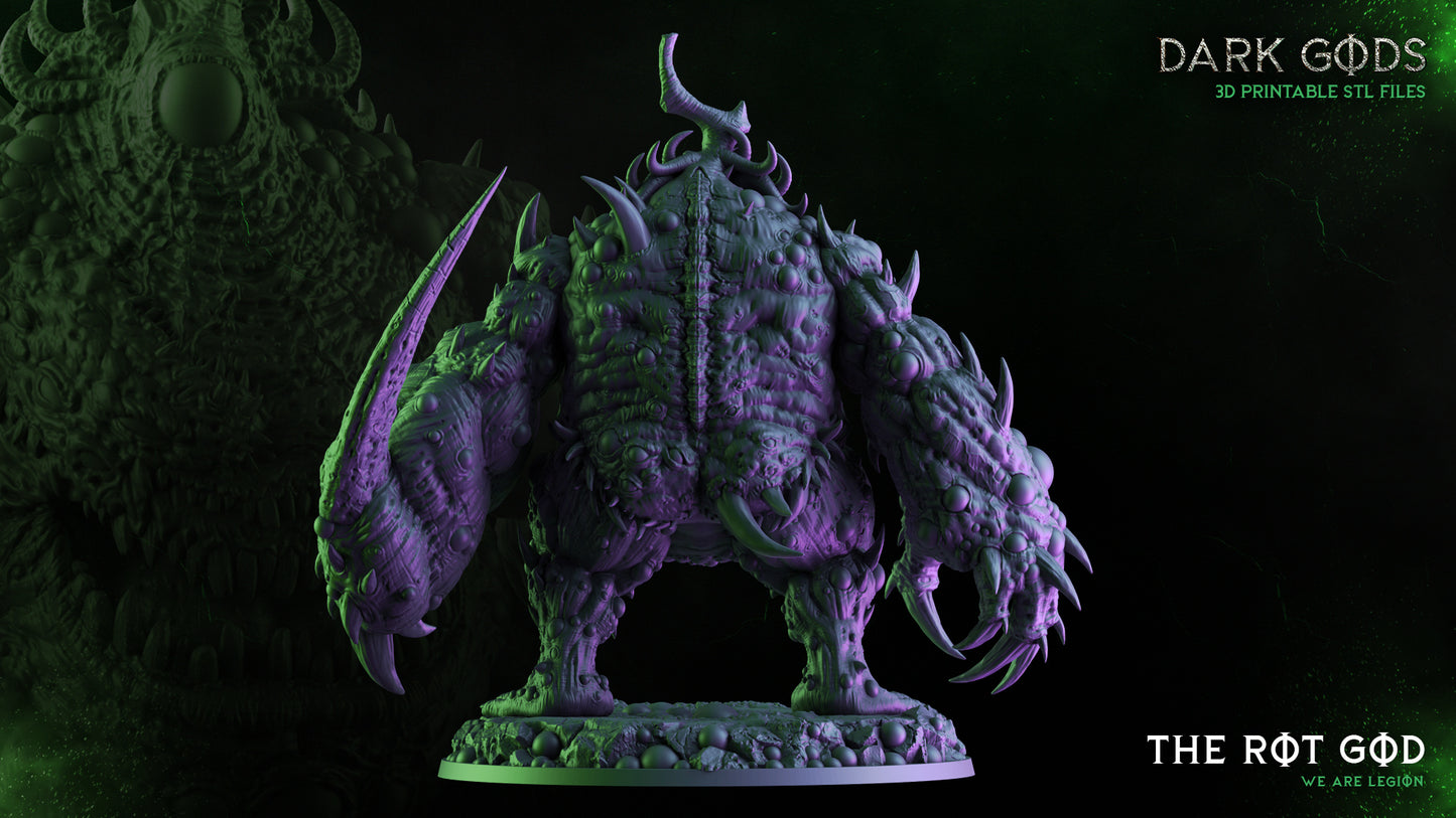 The Rot God - Demon - by Dark Gods- Tabletop RPG Miniature - Roleplaying 3D Printed Fantasy Mini