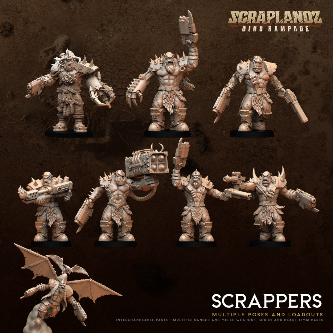 Orkaz - The Scrappers - by Dark Gods- Tabletop RPG Miniature - Roleplaying 3D Printed Fantasy Mini