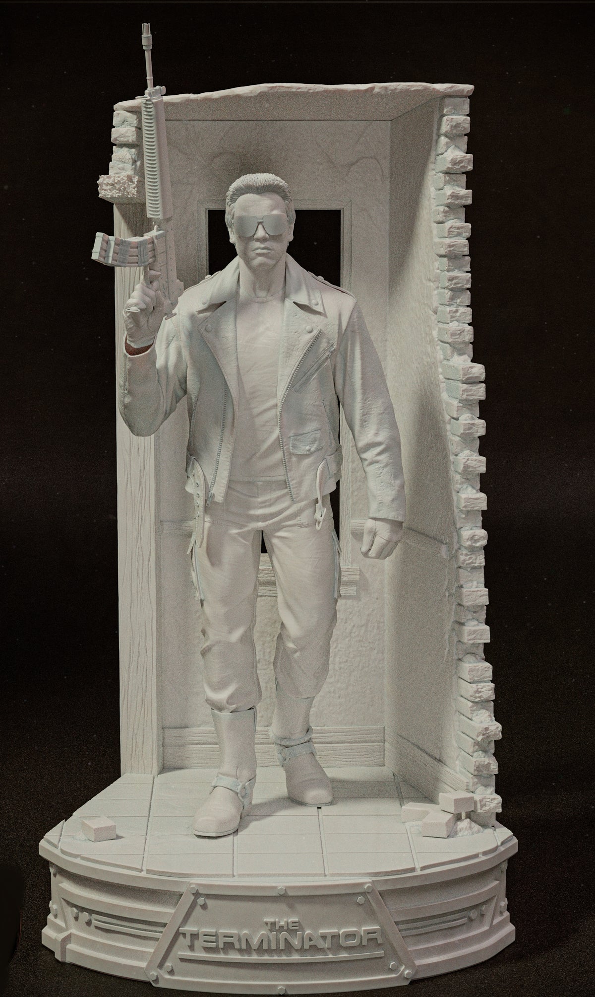The Terminator (1984) Sculpture (75 mm à 500 mm) - Non assemblé/Non peint/Impression 3D