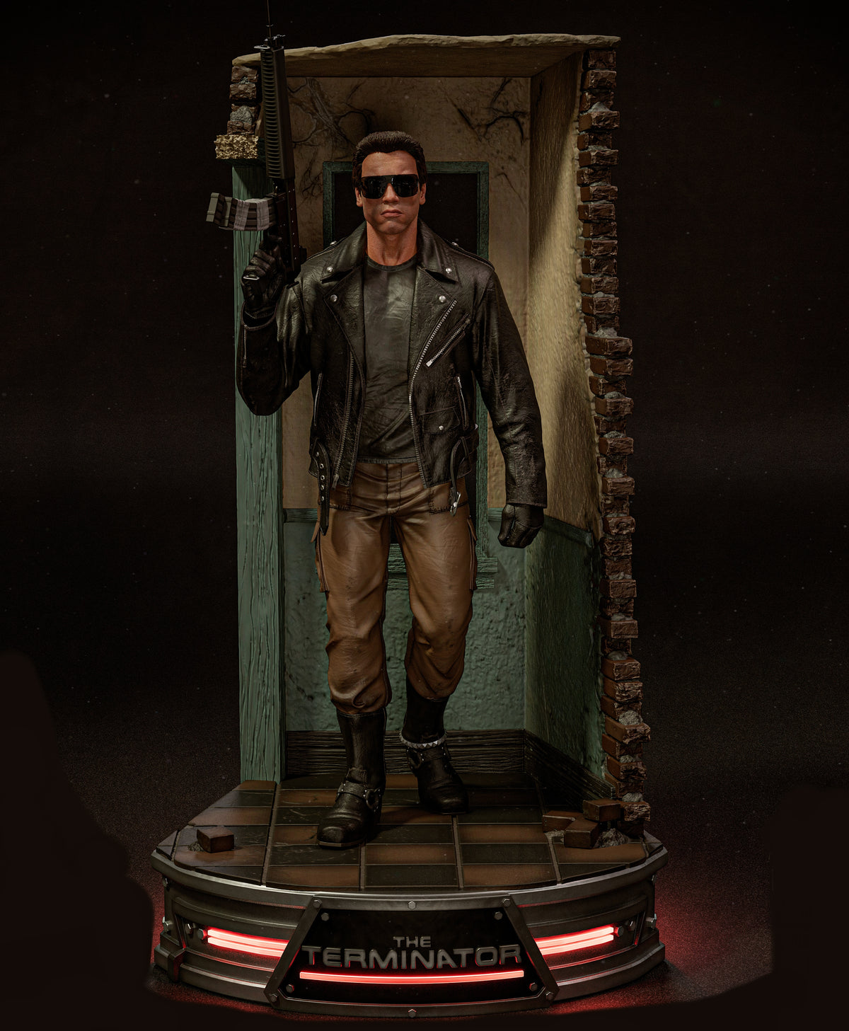 The Terminator (1984) Sculpture (75 mm à 500 mm) - Non assemblé/Non peint/Impression 3D