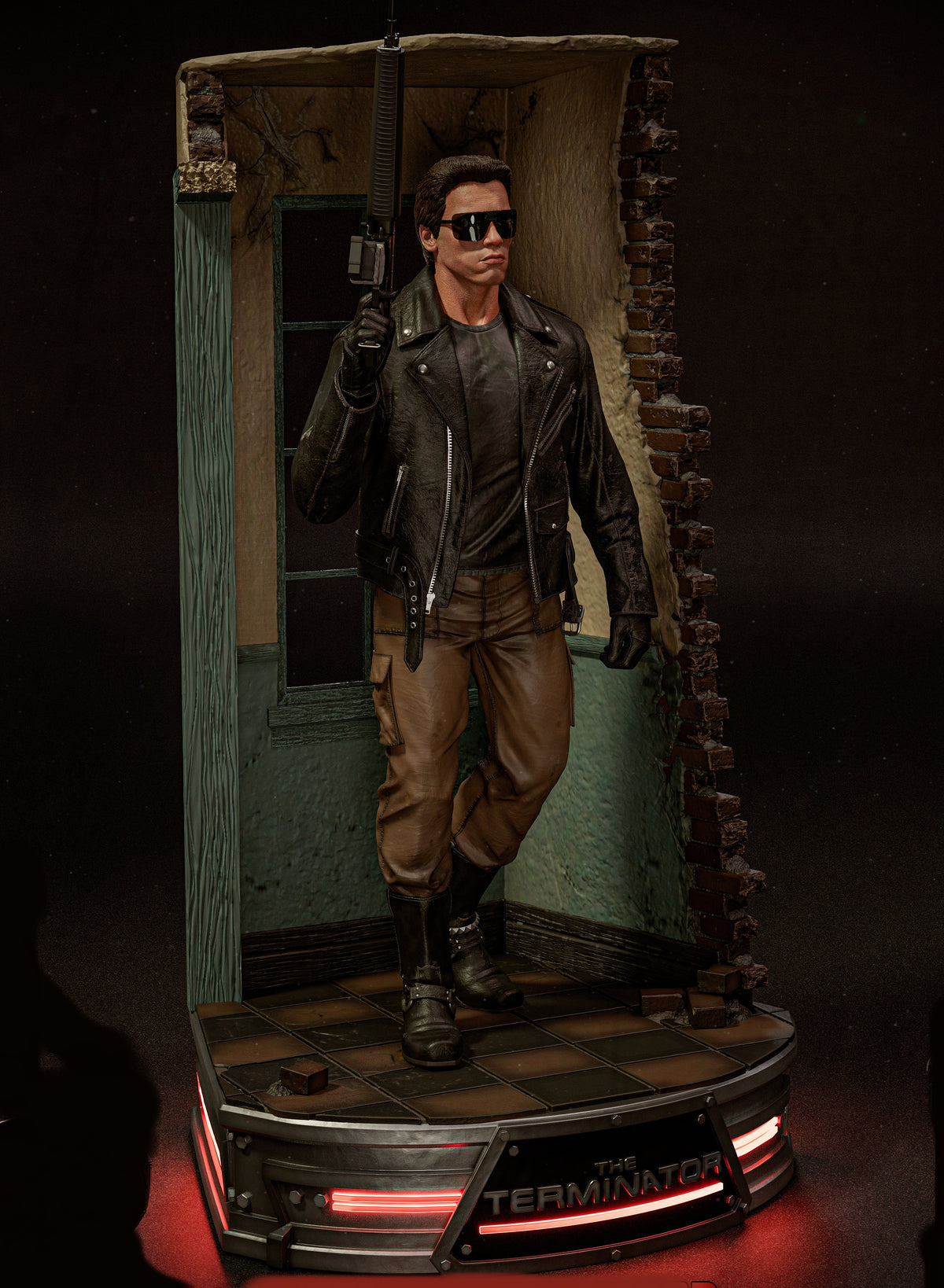 The Terminator (1984) Sculpture (75 mm à 500 mm) - Non assemblé/Non peint/Impression 3D