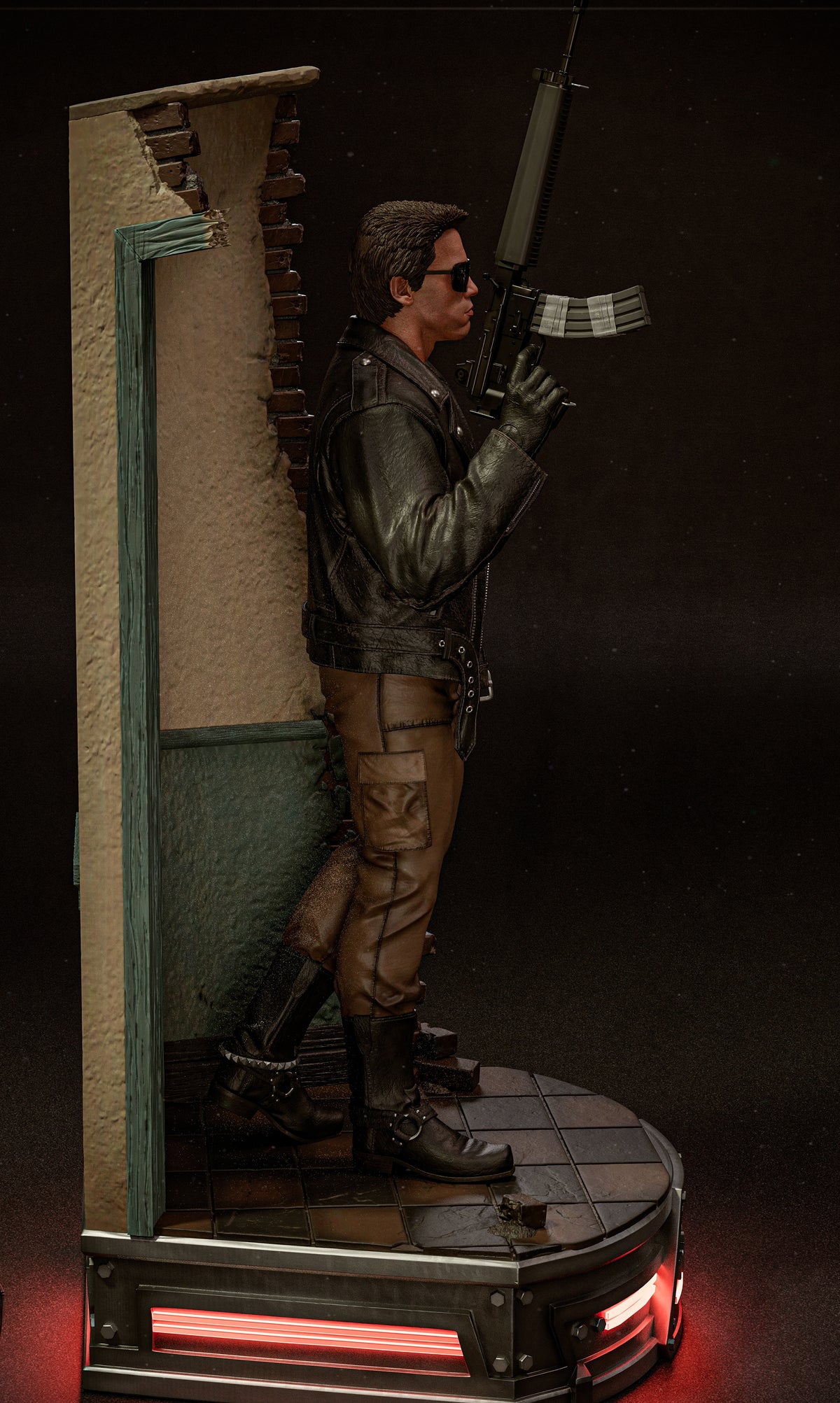 The Terminator (1984) Sculpture (75 mm à 500 mm) - Non assemblé/Non peint/Impression 3D
