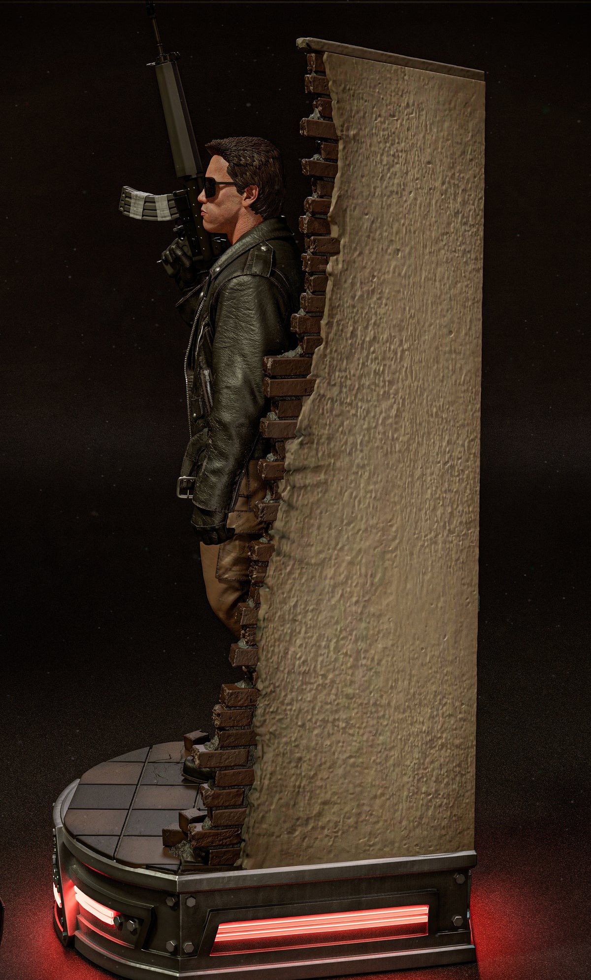 The Terminator (1984) Sculpture (75 mm à 500 mm) - Non assemblé/Non peint/Impression 3D