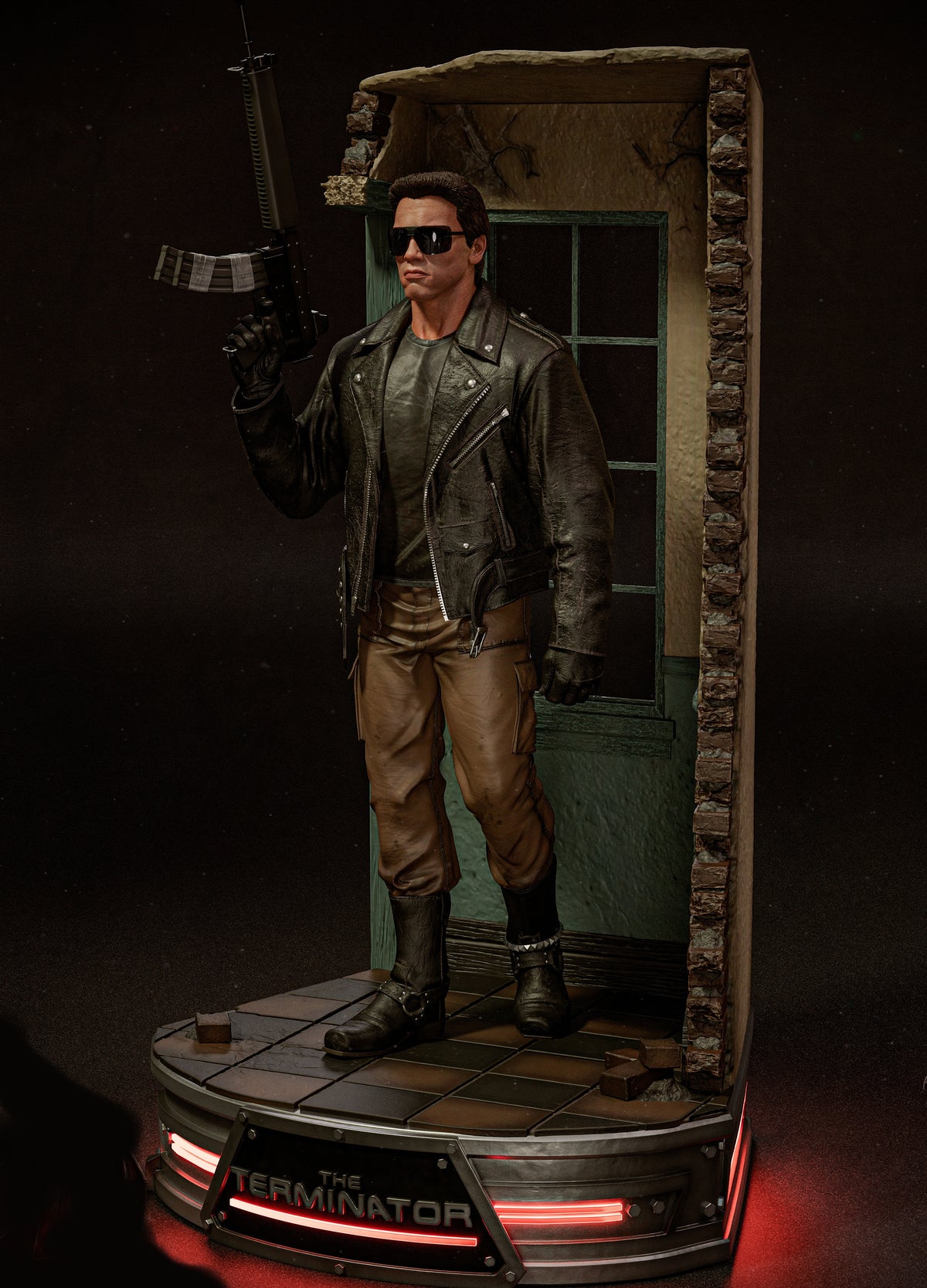 The Terminator (1984) Sculpture (75 mm à 500 mm) - Non assemblé/Non peint/Impression 3D