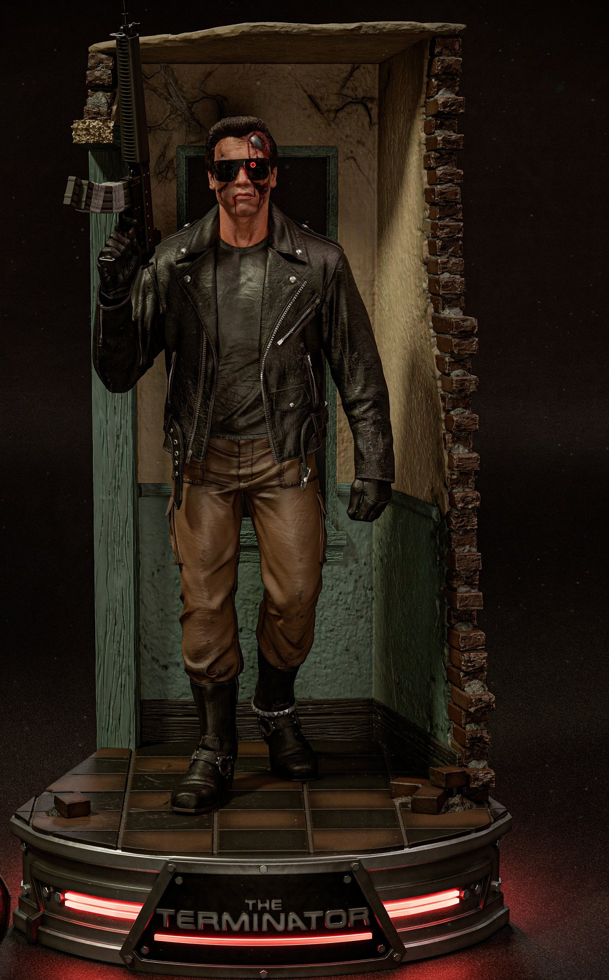 The Terminator (1984) Sculpture (75 mm à 500 mm) - Non assemblé/Non peint/Impression 3D