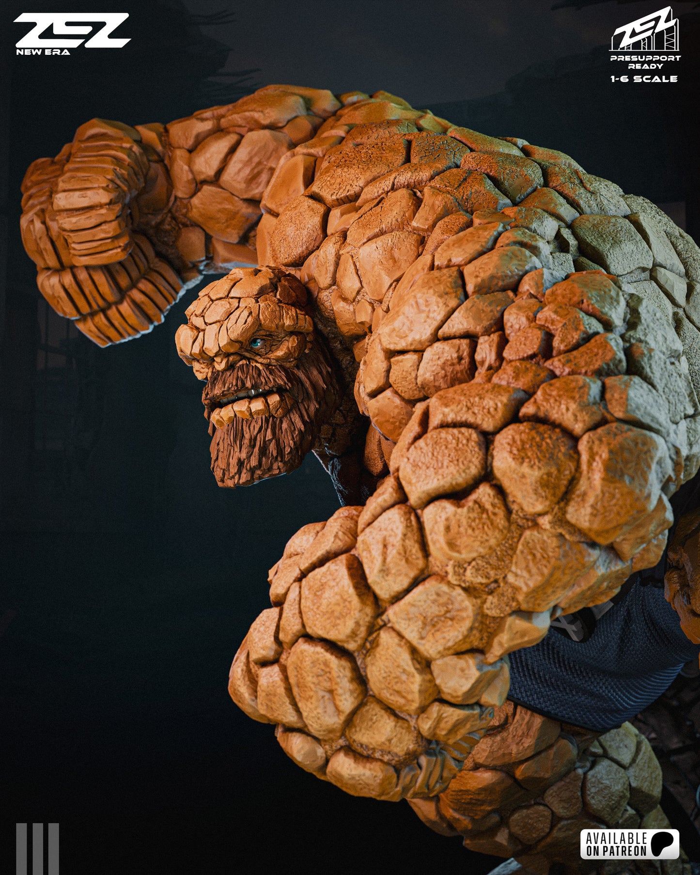 The Thing Sculpture (75mm to 500mm) - Unassembled/Unpainted/3D Print