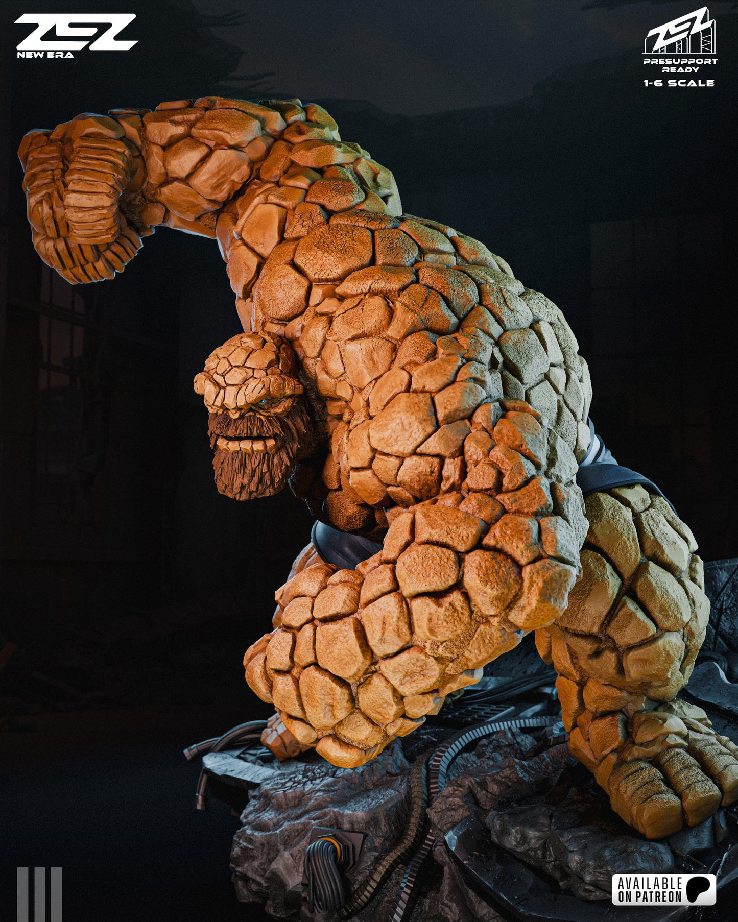 The Thing Sculpture (75mm to 500mm) - Unassembled/Unpainted/3D Print