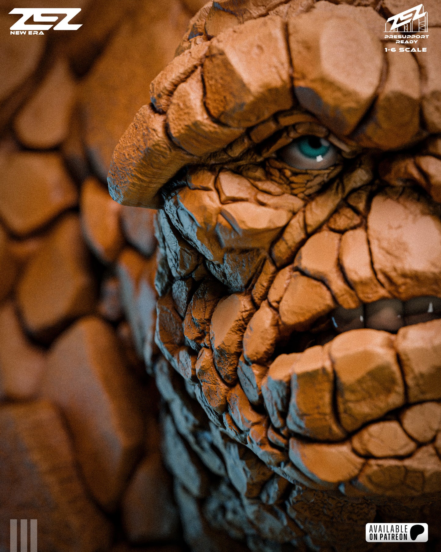 The Thing Sculpture (75mm to 500mm) - Unassembled/Unpainted/3D Print