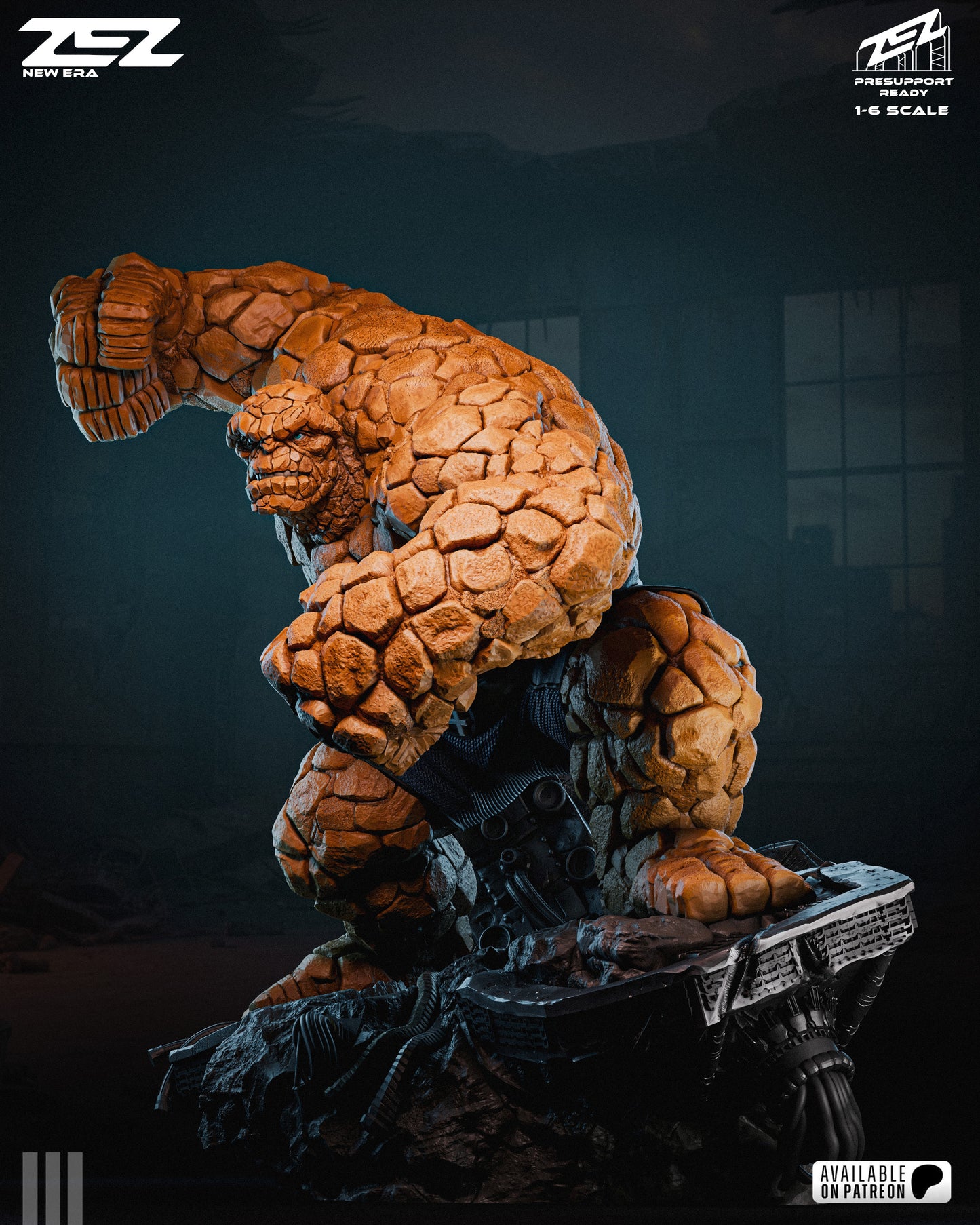 The Thing Sculpture (75mm to 500mm) - Unassembled/Unpainted/3D Print