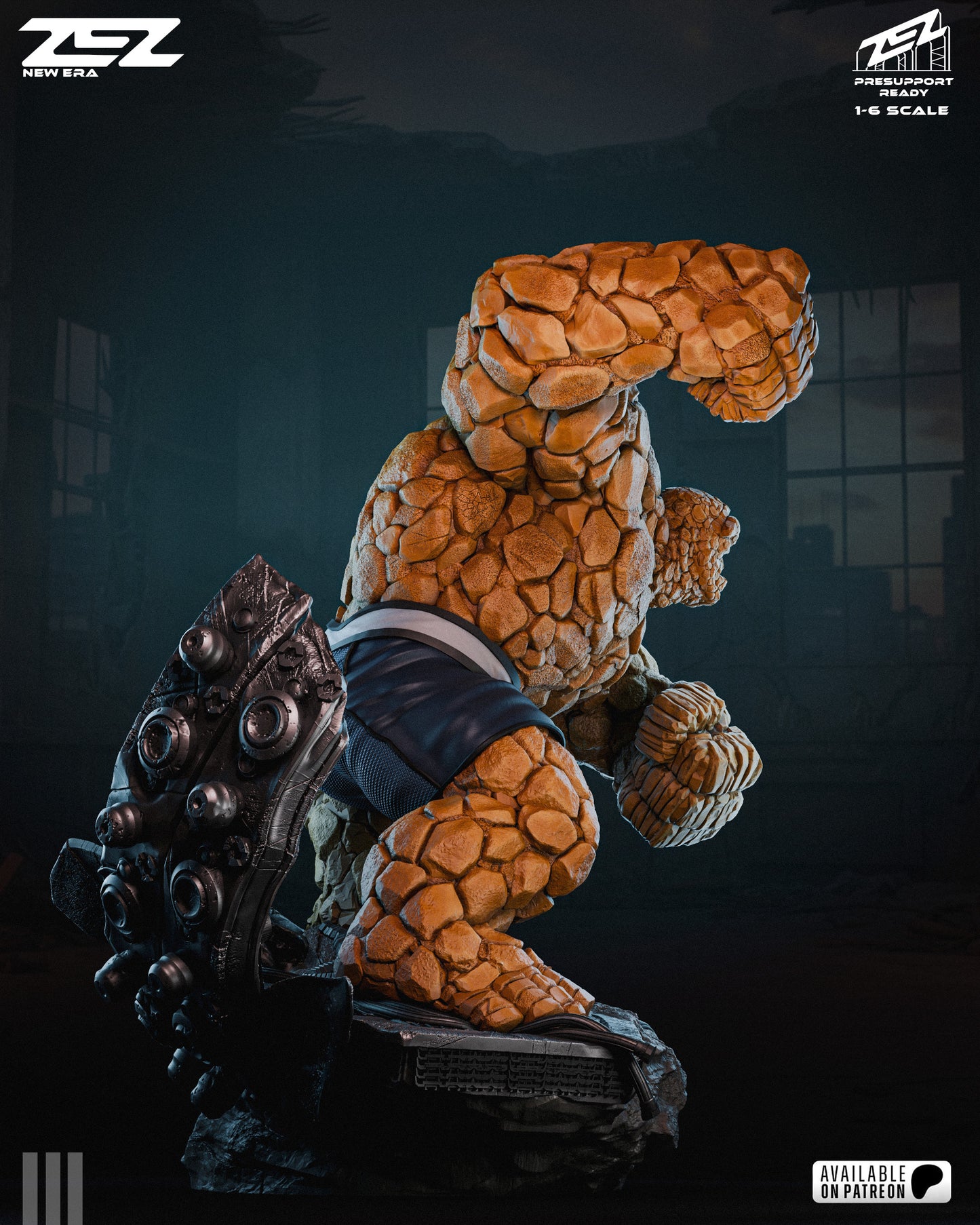The Thing Sculpture (75mm to 500mm) - Unassembled/Unpainted/3D Print