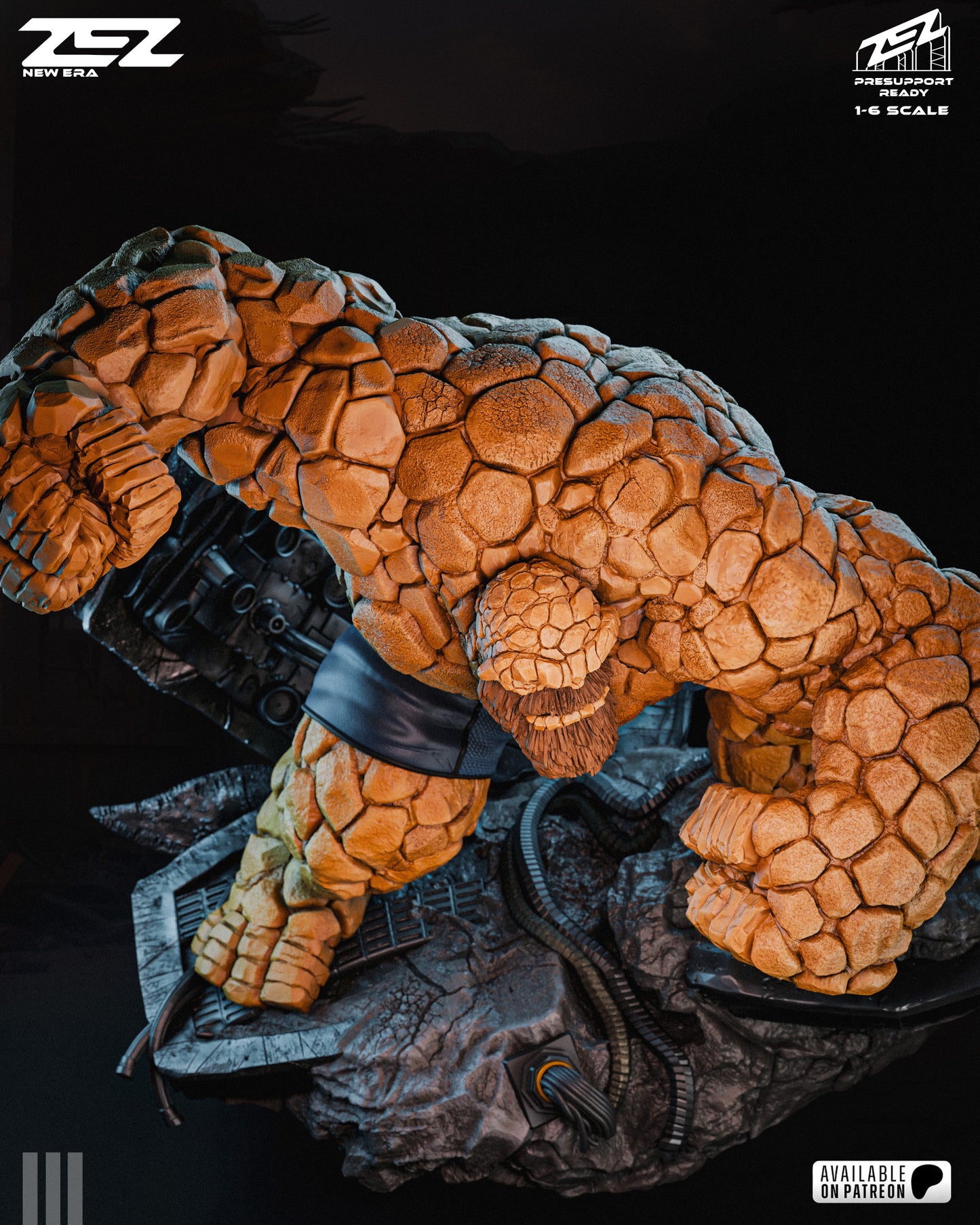 The Thing Sculpture (75mm to 500mm) - Unassembled/Unpainted/3D Print