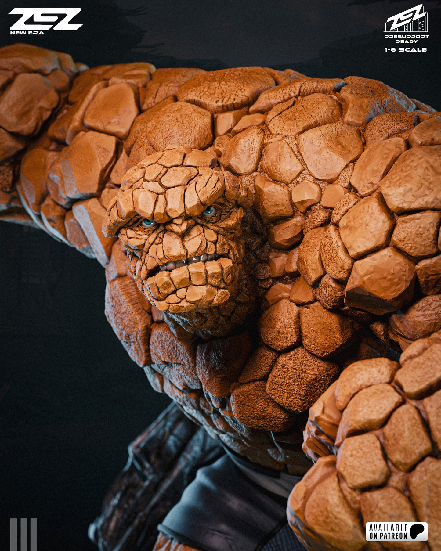 The Thing Sculpture (75mm to 500mm) - Unassembled/Unpainted/3D Print