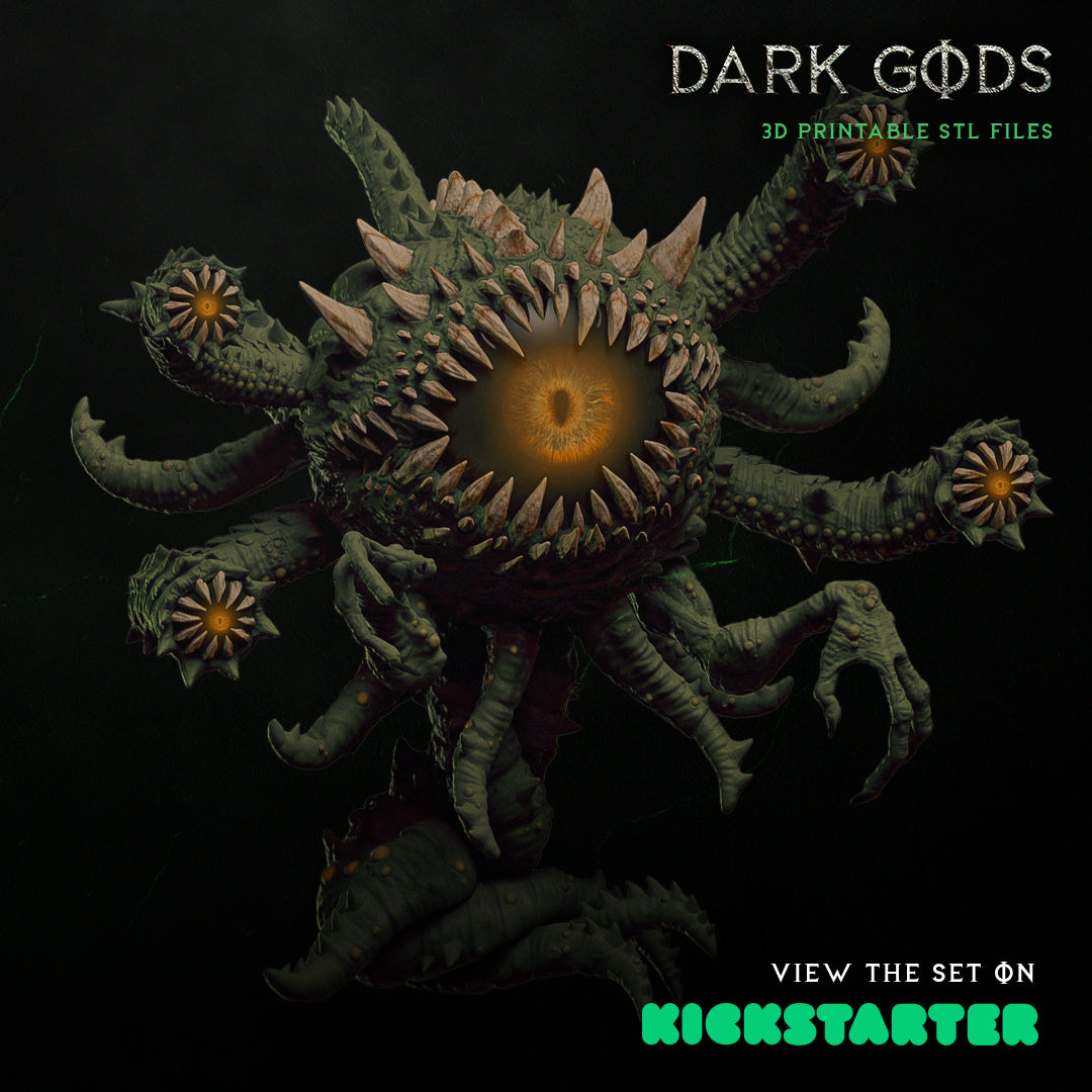 The Watcher - Beholder - by Dark Gods- Tabletop RPG Miniature - Roleplaying 3D Printed Fantasy Mini