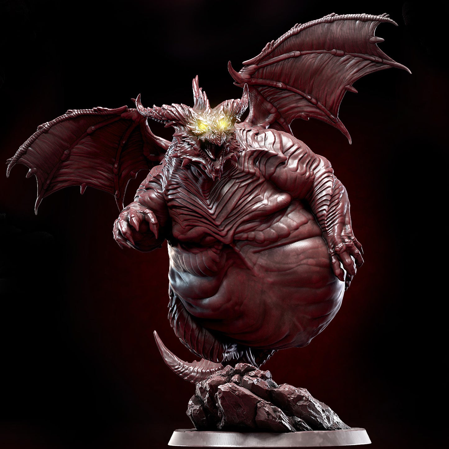 Themberchaud V2 - Big Chunky Dragon - by Mini Monster Mayhem- Tabletop RPG Miniature - Roleplaying 3D Printed Fantasy Mini