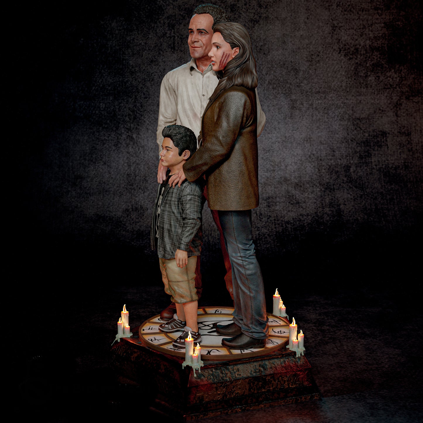 The 13th Ghost, The Broken Heart Sculpture (75mm to 500mm) - Unassembled/Unpainted/3D Print