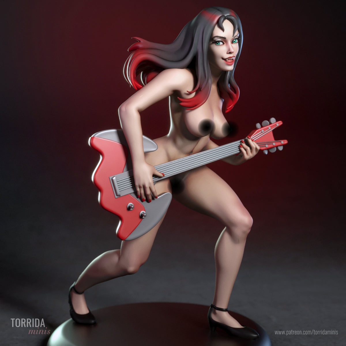 Thorn - Hex Girls NSFW Sculpture (75mm to 500mm) - Unassembled/Unpainted/3D Print
