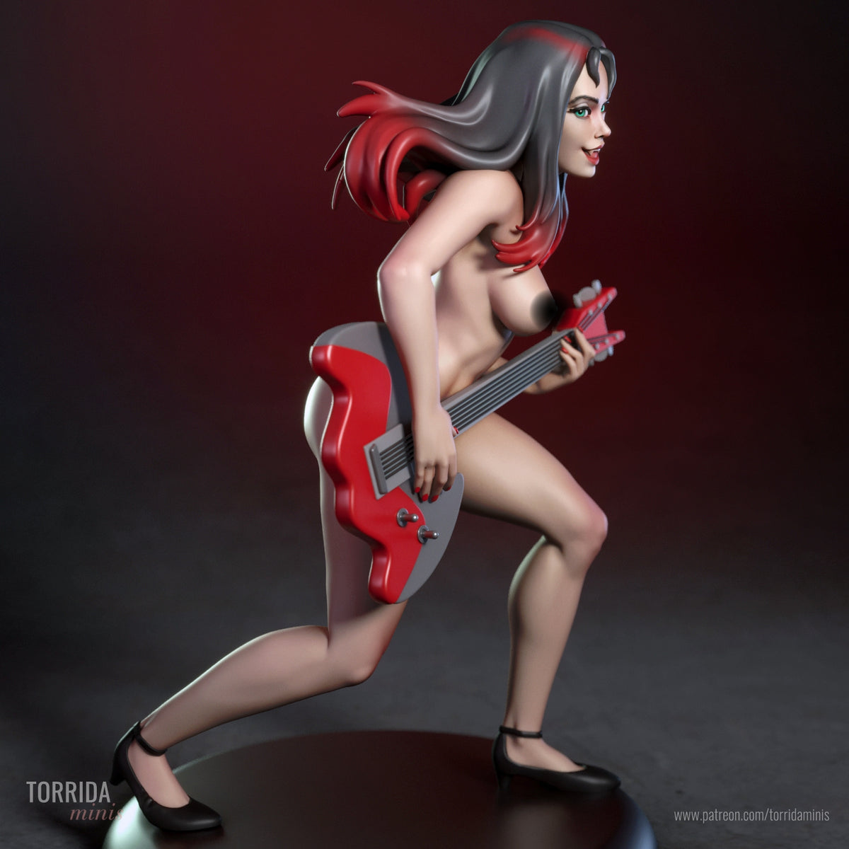 Thorn - Hex Girls NSFW Sculpture (75mm to 500mm) - Unassembled/Unpainted/3D Print