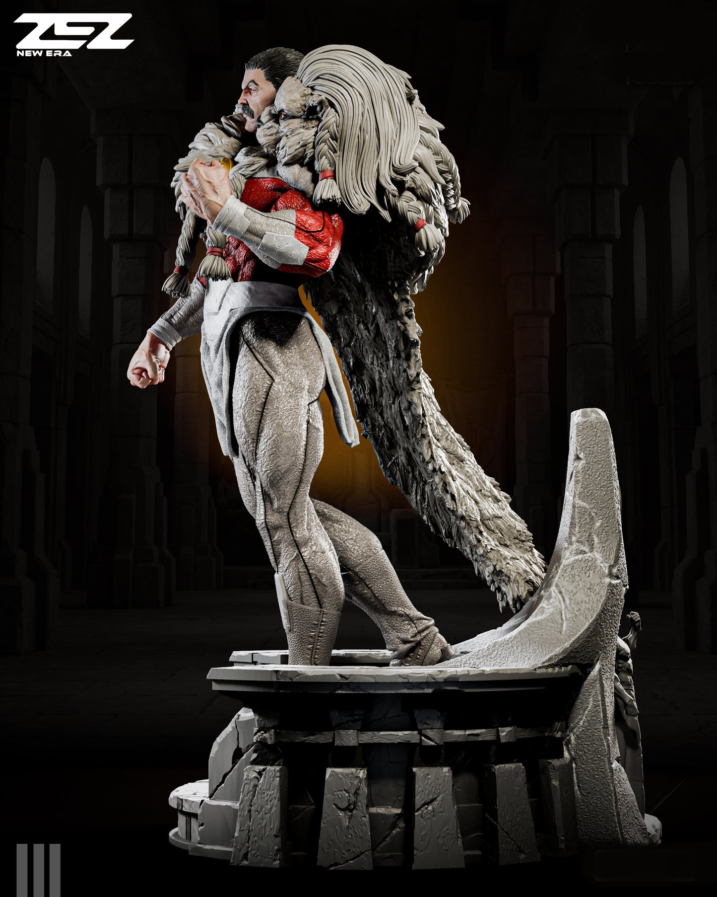 Thragg Sculpture (75mm to 500mm) - Unassembled/Unpainted/3D Print