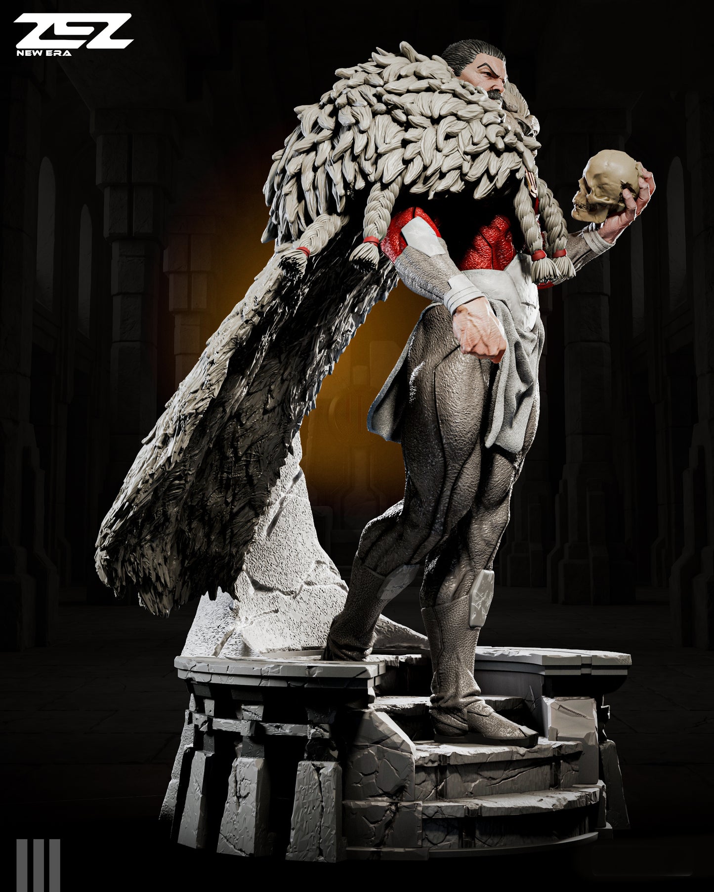 Thragg Sculpture (75mm to 500mm) - Unassembled/Unpainted/3D Print