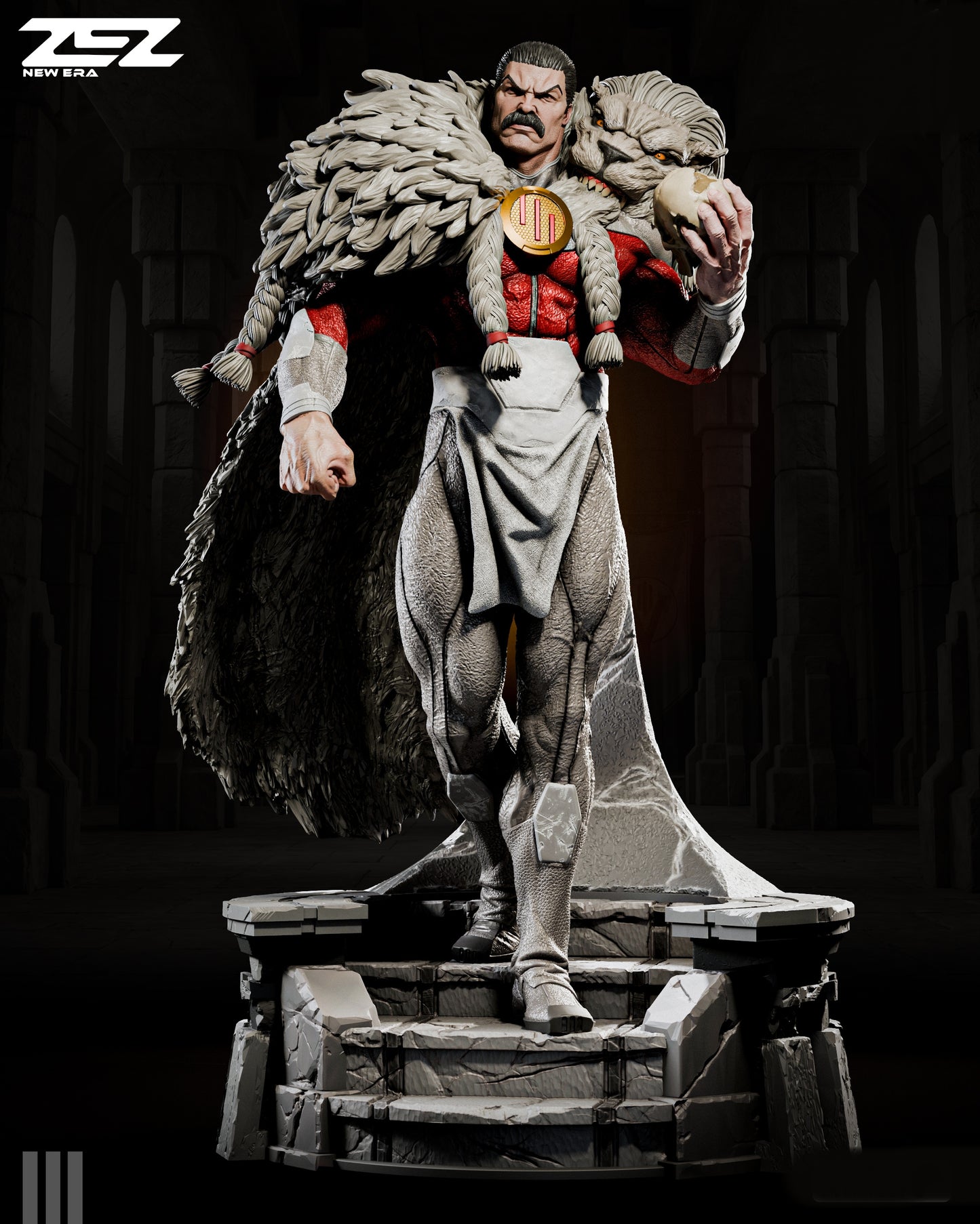 Thragg Sculpture (75mm to 500mm) - Unassembled/Unpainted/3D Print
