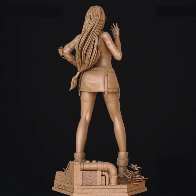 Tifa Sculpture (75mm to 500mm) - Unassembled/Unpainted/3D Print