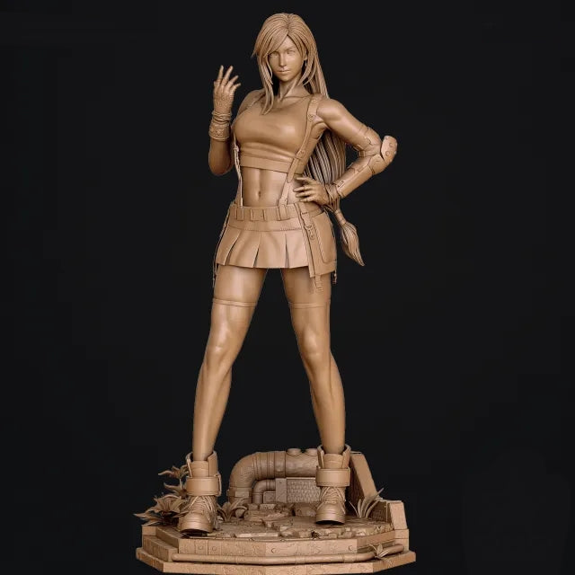 Tifa Sculpture (75mm to 500mm) - Unassembled/Unpainted/3D Print