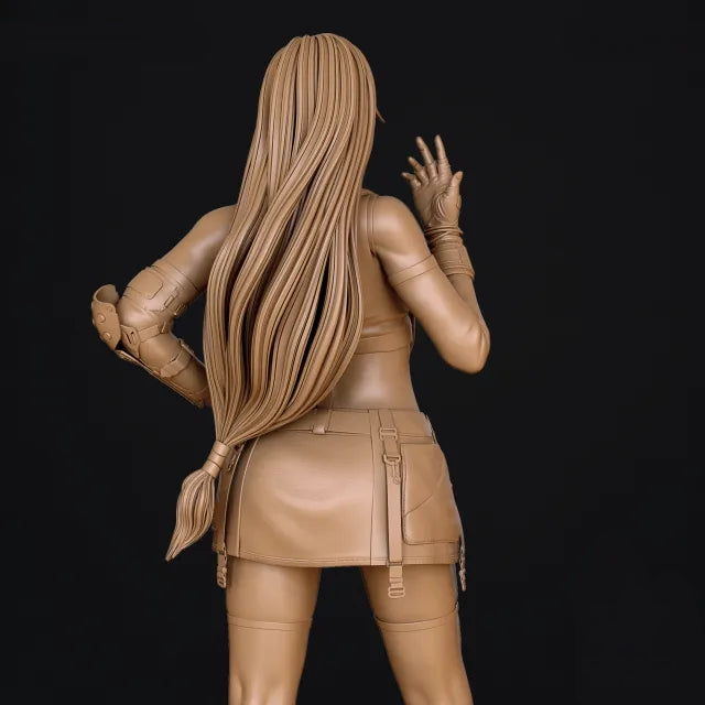 Tifa Sculpture (75mm to 500mm) - Unassembled/Unpainted/3D Print