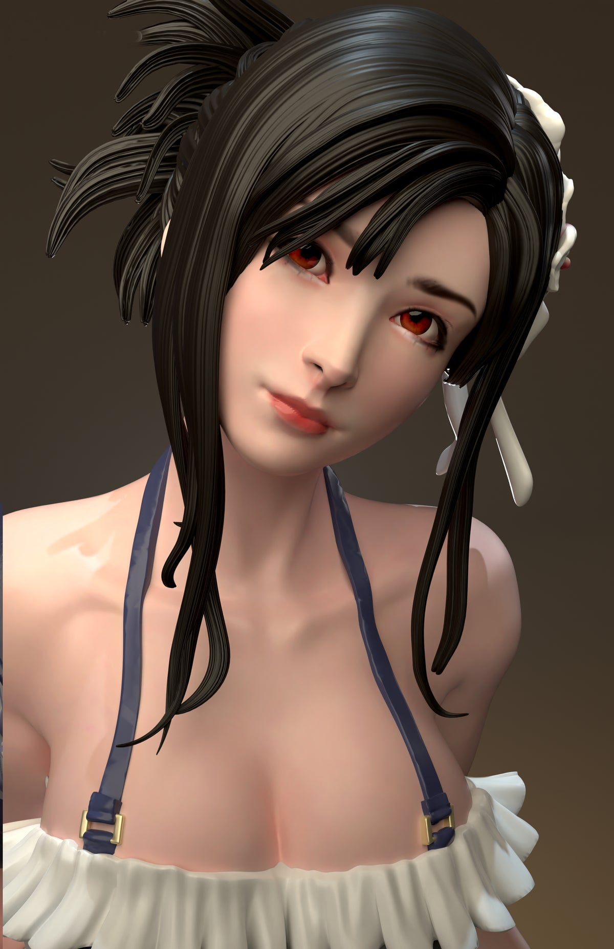 Tifa Lockhart Sculpture(75mm to 500mm) - Unassembled/Unpainted/3D Print