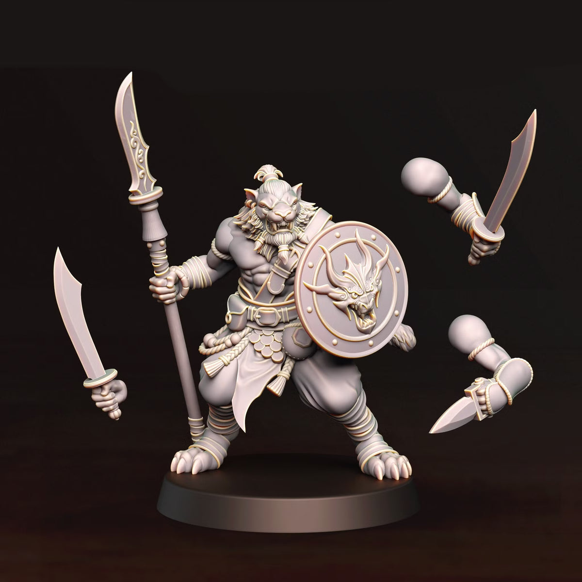 Tigerman Pirate - TTRPG - Wargaming - Dungeons and Dragons