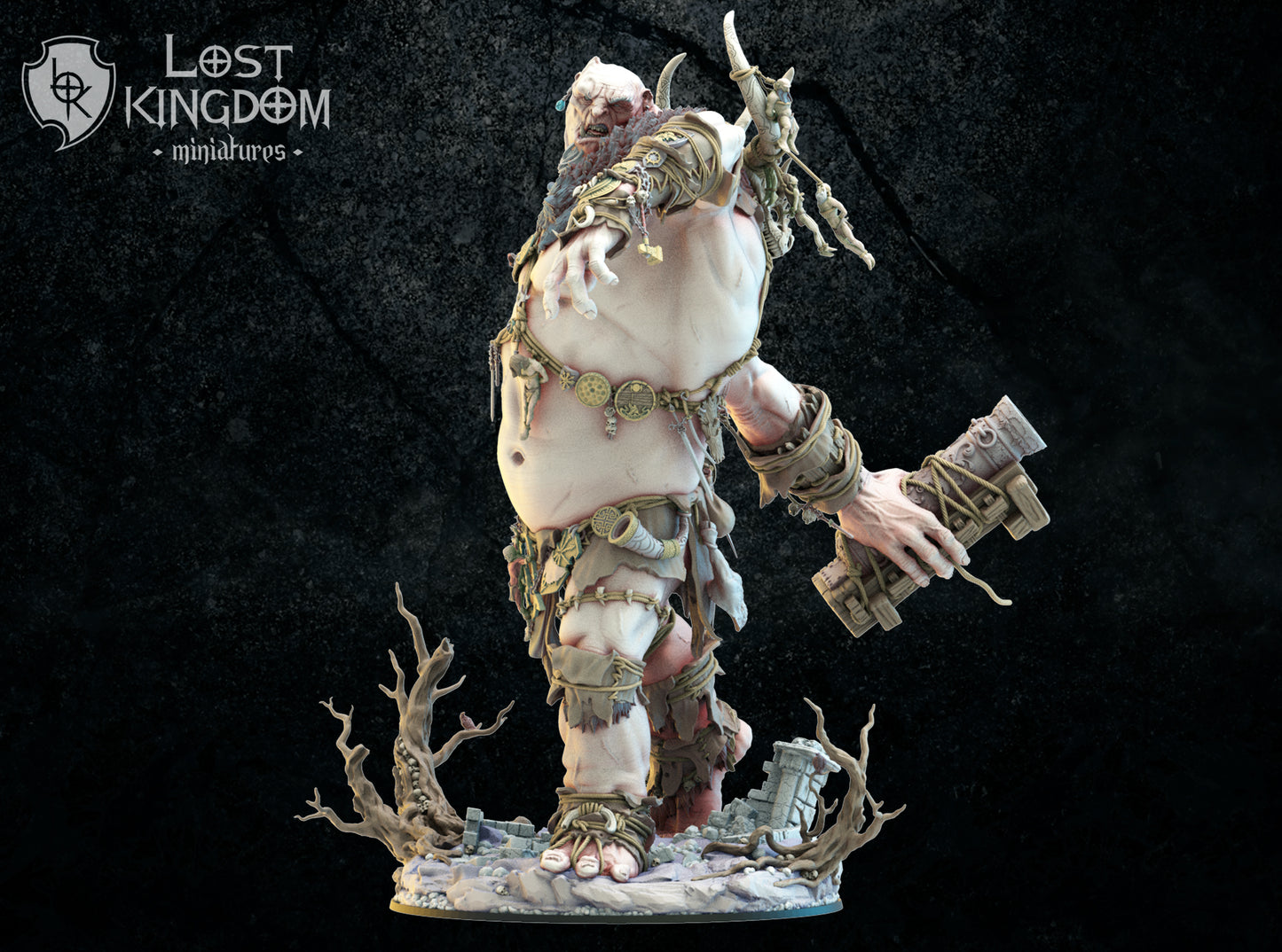 Titan - Giant - Behemoth - Compatible with Warhammer 40K - by Lost Kingdom - Tabletop RPG Miniature - Roleplaying 3D Printed Fantasy Mini