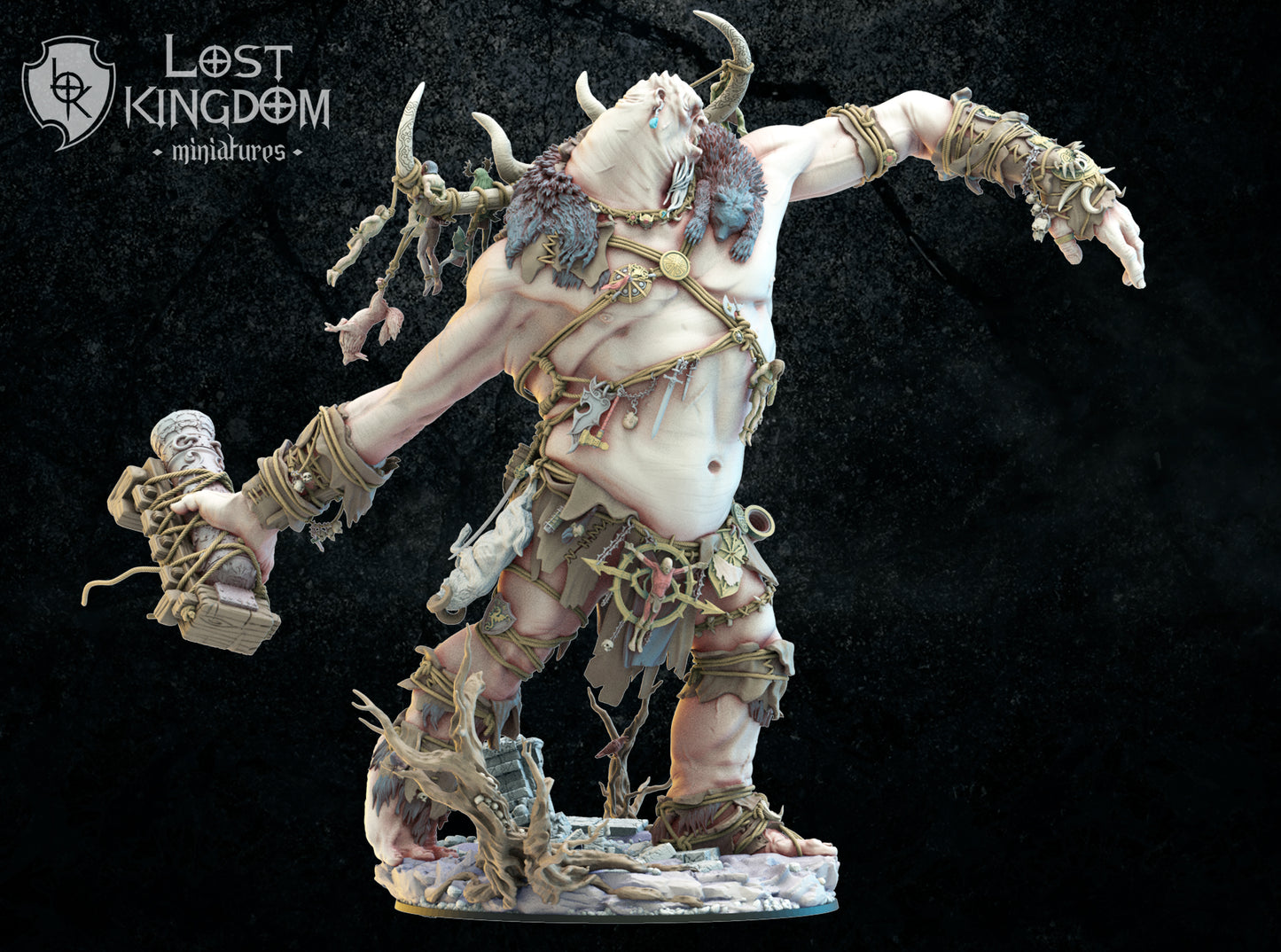 Titan - Giant - Behemoth - Compatible with Warhammer 40K - by Lost Kingdom - Tabletop RPG Miniature - Roleplaying 3D Printed Fantasy Mini