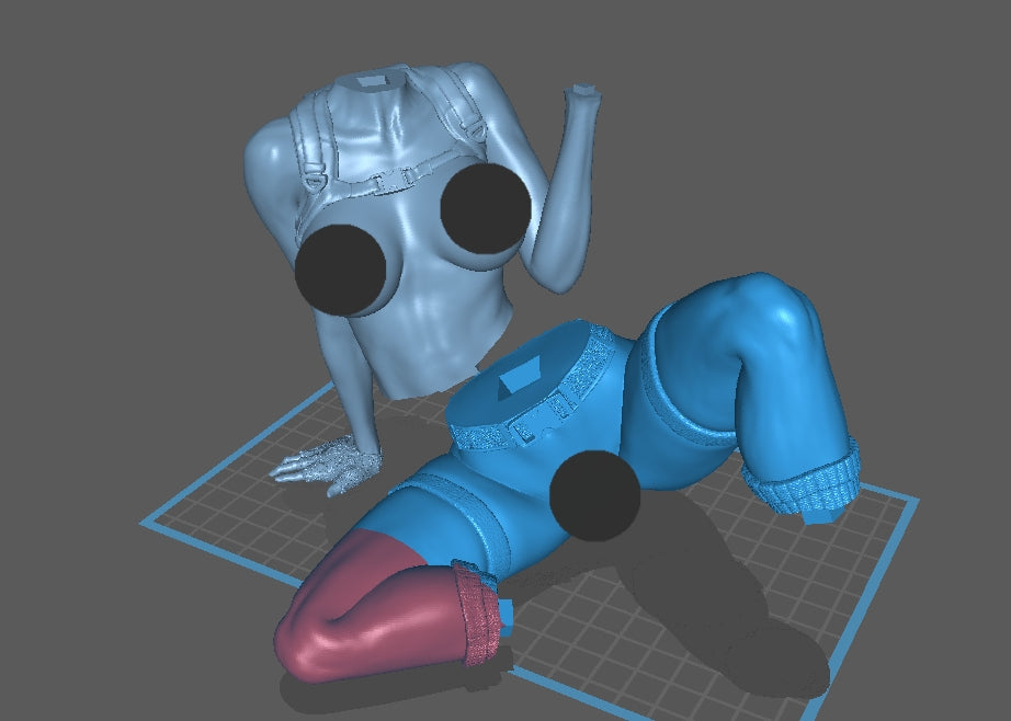 Lara Croft SFW/NSFW Sculpture (75mm to 500mm) - Unassembled/Unpainted/3D Print