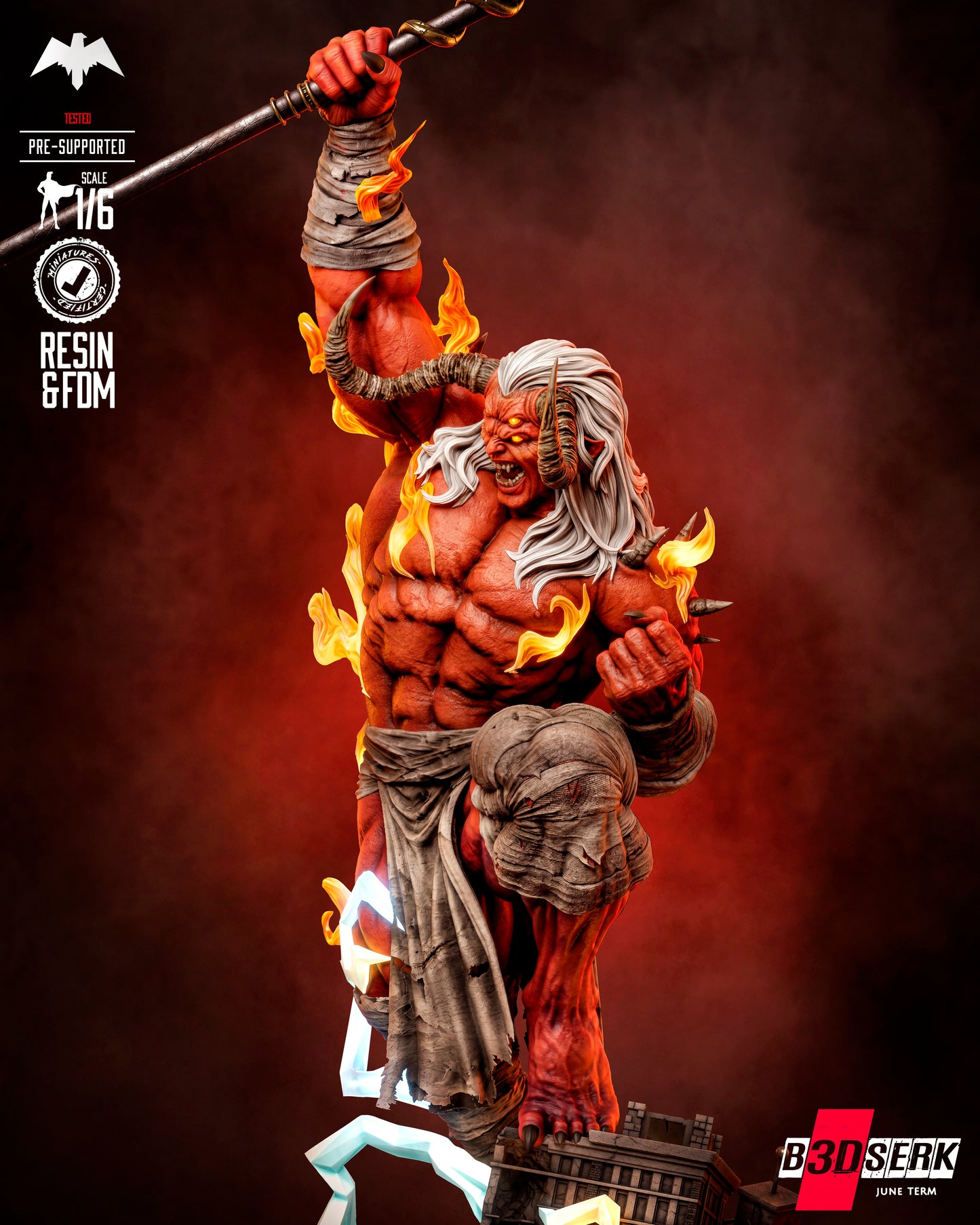 Trigon Sculpture (75mm to 500mm) - Unassembled/Unpainted/3D Print