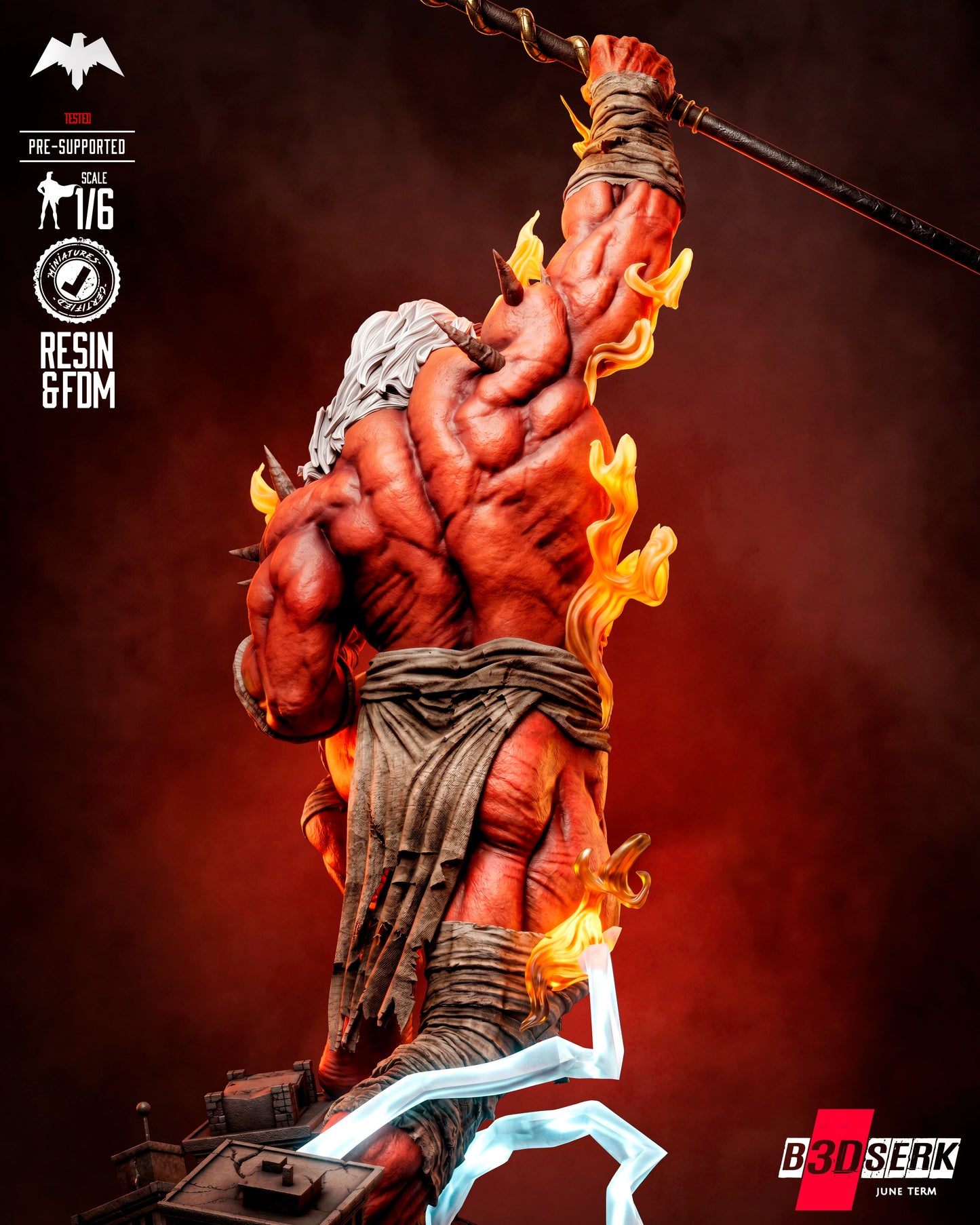 Trigon Sculpture (75mm to 500mm) - Unassembled/Unpainted/3D Print