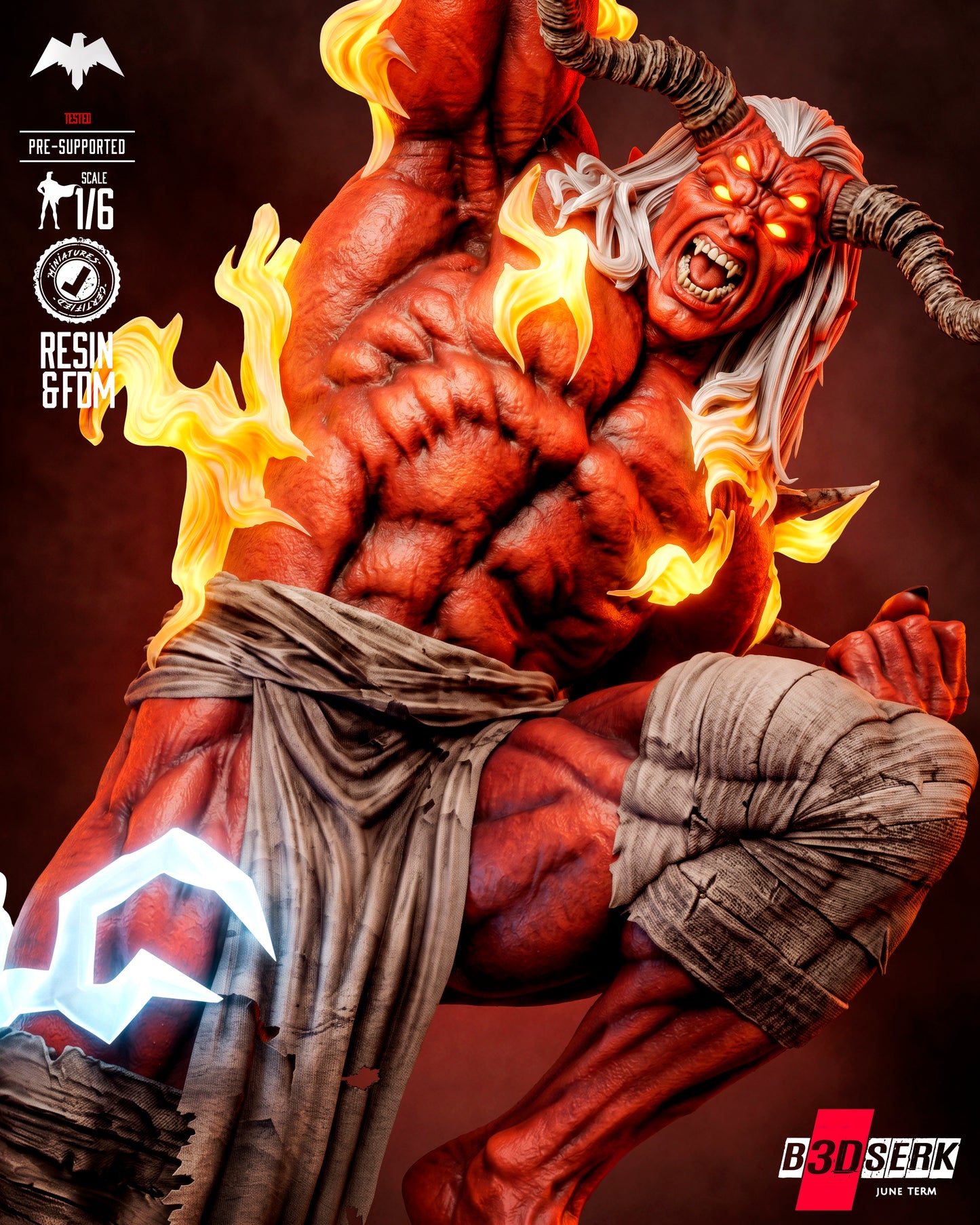 Trigon Sculpture (75mm to 500mm) - Unassembled/Unpainted/3D Print