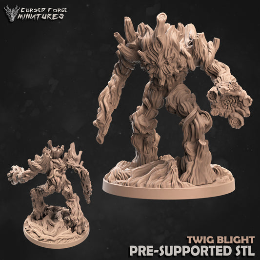 Twig blight / Treant - by Cursed Forge - Tabletop RPG Miniature - Roleplaying 3D Printed Fantasy Mini