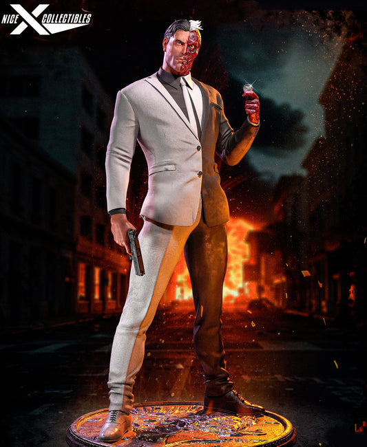 Two-Face Sculpture (75mm to 500mm) - Unassembled/Unpainted/3D Print