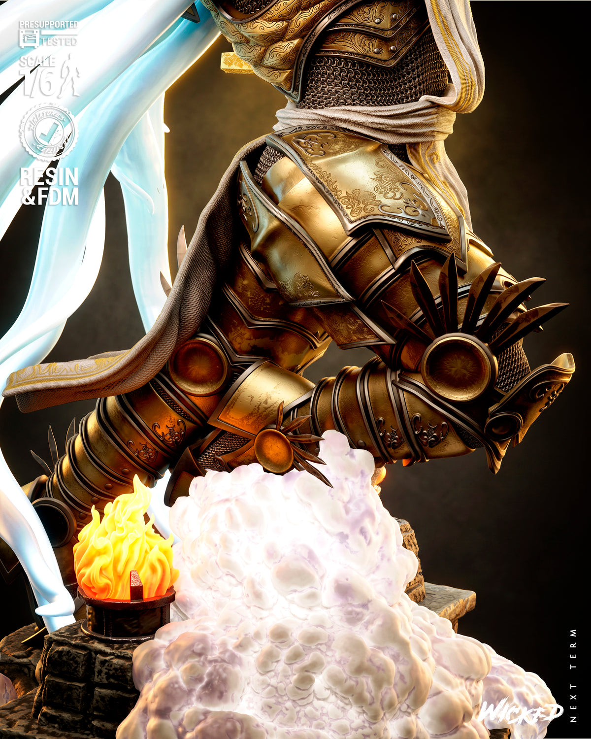 Tyrael Sculpture (75mm to 500mm) - Unassembled/Unpainted/3D Print