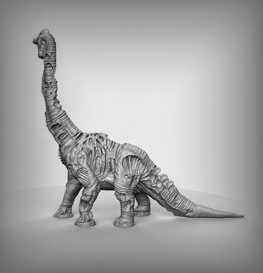 Undead Brachiosaurus - 28mm TTRPG - Wargaming - by Duncan Shadows - Tabletop RPG Miniature - Roleplaying 3D Printed Fantasy Mini