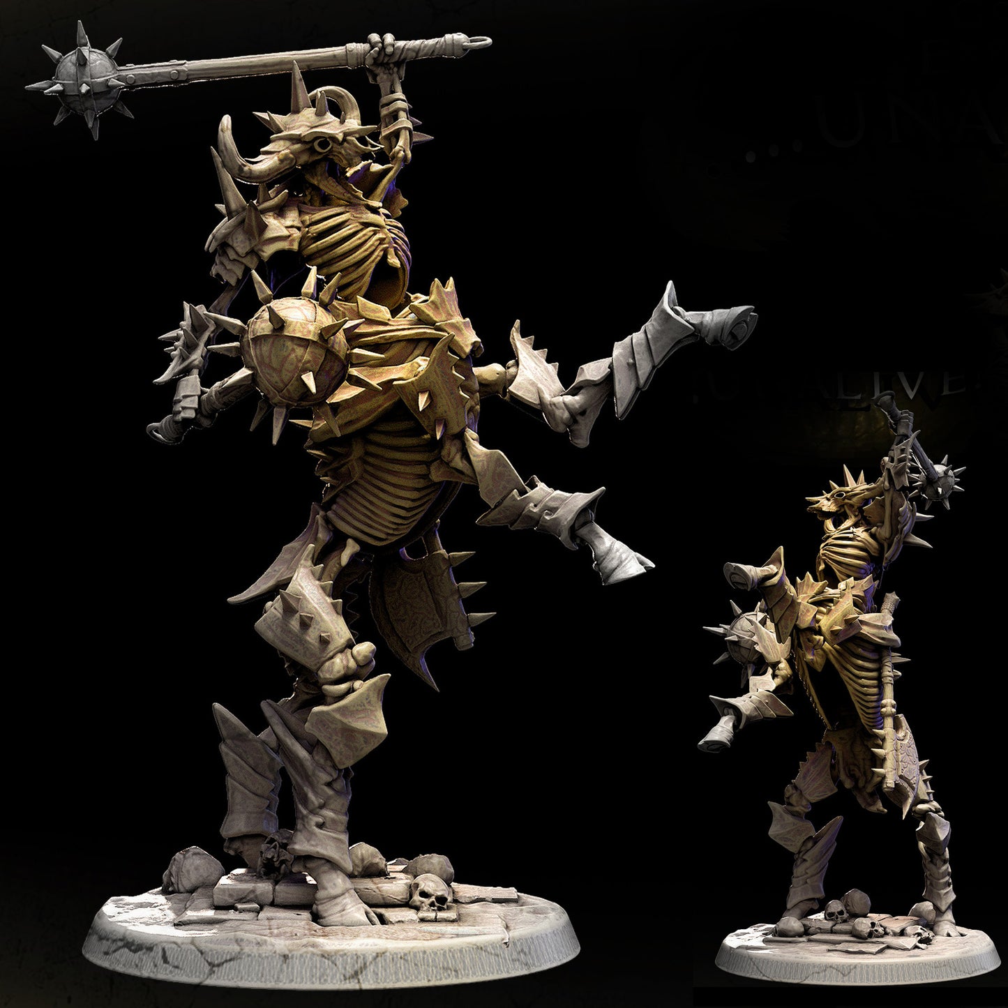 Undead Centaur Pose 1 - Undead - Nightmare - by Mini Monster Mayhem- Tabletop RPG Miniature - Roleplaying 3D Printed Fantasy Mini