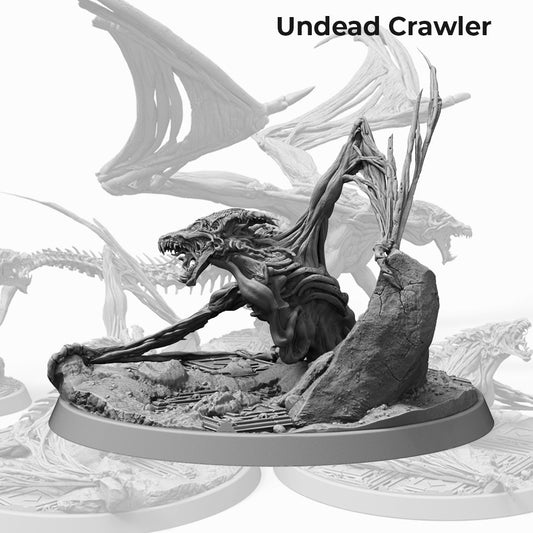 Undead Crawler - Zombie Monster - by Printomancer - Tabletop RPG Miniature - Roleplaying 3D Printed Fantasy Mini