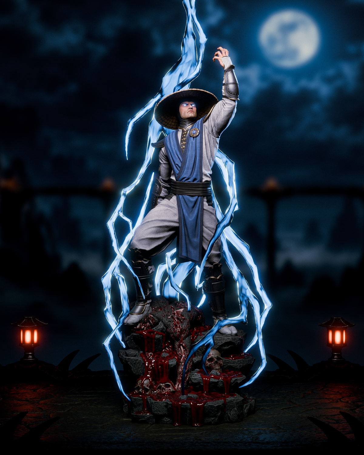 Raiden Sculpture(75mm to 500mm) - Unassembled/Unpainted/3D Print