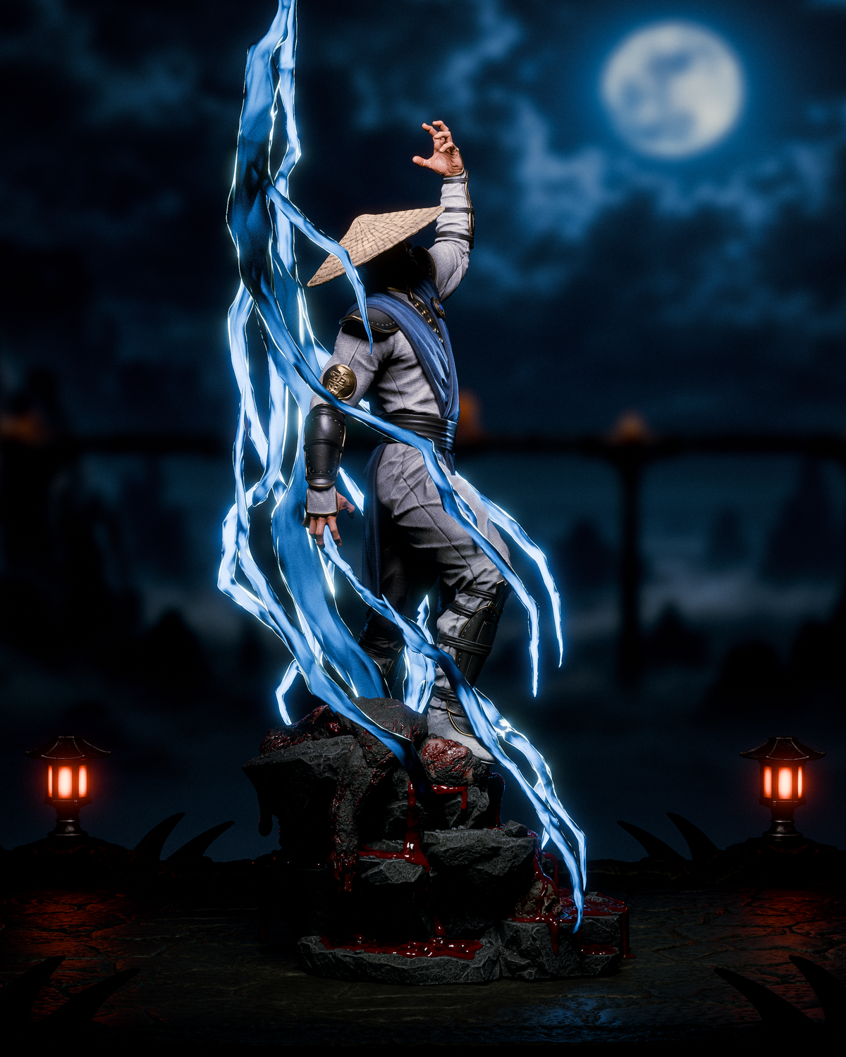 Raiden Sculpture(75mm to 500mm) - Unassembled/Unpainted/3D Print