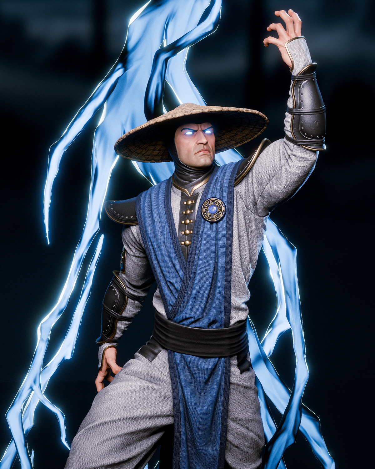 Raiden Sculpture(75mm to 500mm) - Unassembled/Unpainted/3D Print